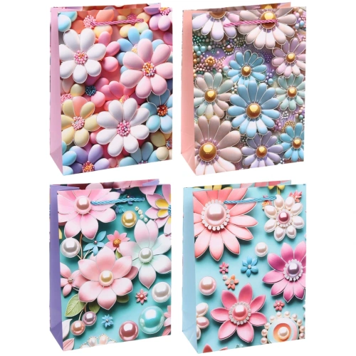 Пакет подарочный "Ромашечки милашечки" 18*24*8.5 см