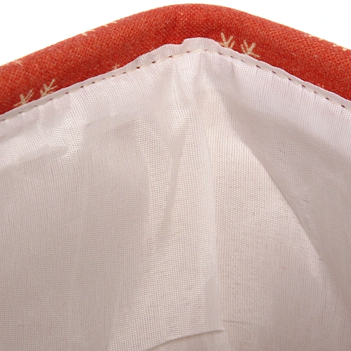 Коробка для хранения ИДЕЯДОМА, принт снежинки, цвет красный, 20,51417см, (лейбл Селфи)_6