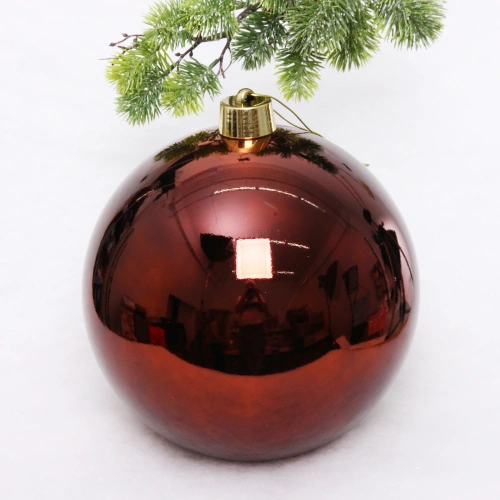 Новогодний шар 30 см "Глянец", шоколад