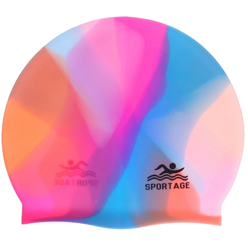 Шапочка для плавания силиконовая Sportage Multicolor_5