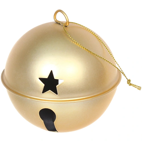 Новогодний шар Бубенчик 85 см, Золото_3