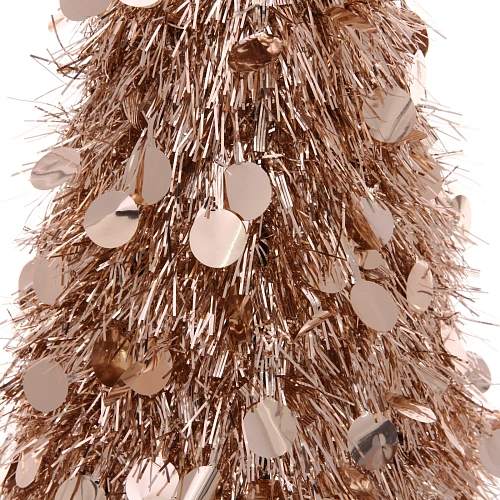 Елка декоративная TINSEL Изящный блеск 50 см, Розовое золото_3