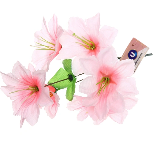 Цветы искусственные 30см "Цветочная фантазия" 6 цветков бледно-розовые