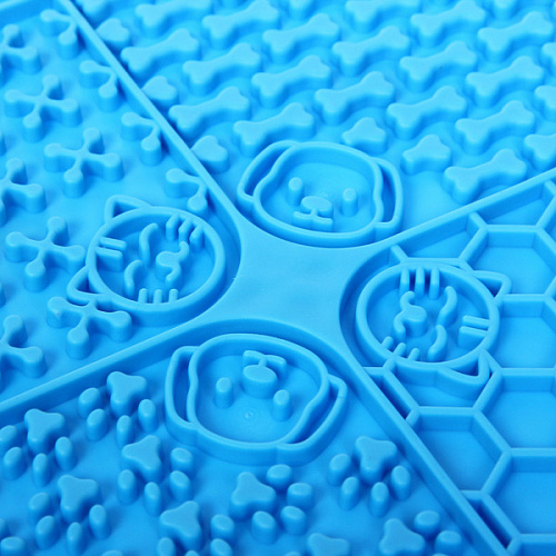 Коврик - антистресс лизательный на присосках Мой Бро, цвет синий, 2020см _6