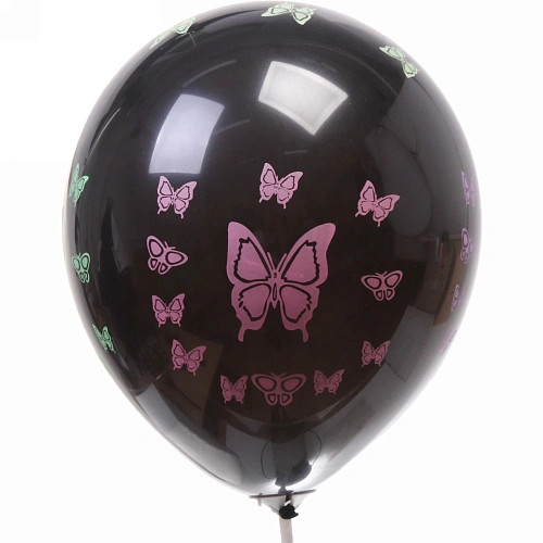Воздушные шары  5 шт, 1225см Бабочки , микс_6