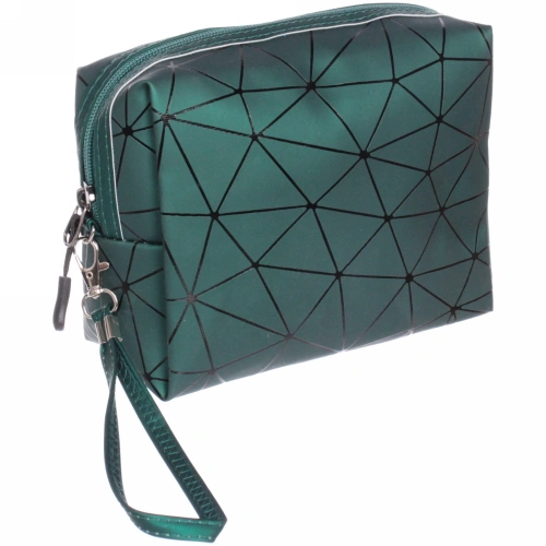 Косметичка прямоугольная "Women secret", цвет зеленый, 18*13*7см