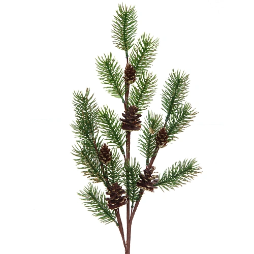 Ветка декоративная Еловое чудо 65 см_3