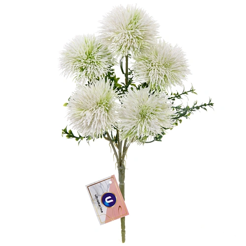 Искусственные цветы "Волшебство лета" 32см Одуванчики 5 цветков белые