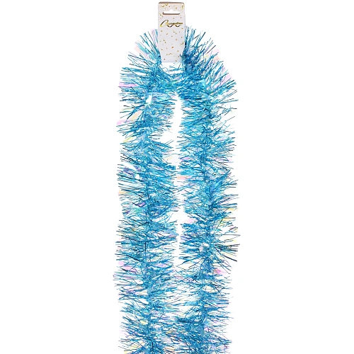 Мишура Искристая 2м d-9 см, Голубой_3