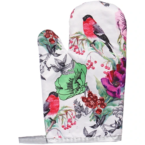 Прихватка в наборе с прихваткой-варежкой Цветущий сад 25,516 см, 1717 см_3