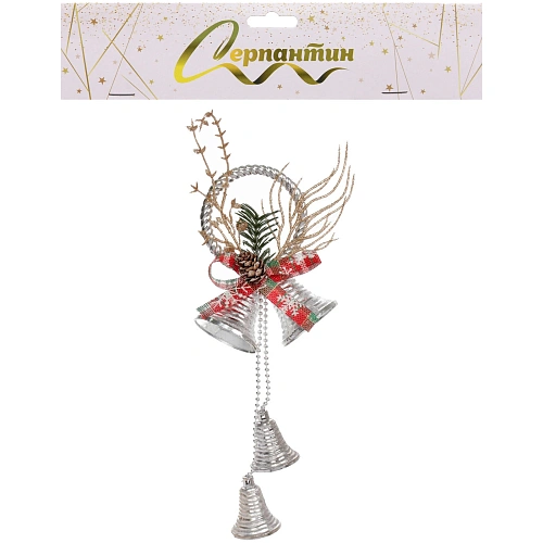 Украшение новогоднее Сказочный звон 1230 см, Серебро_6