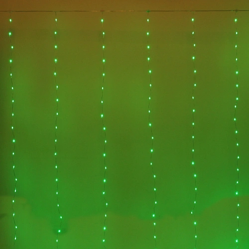 Гирлянда для дома ЗАНАВЕС Magnificent ш3 в2,8 м 280 ламп LED, прозрачнпров, более 8 реж, с пультом ДУ на подвесах, IP-20, RGRB (USB)_8