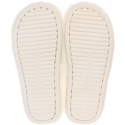 Тапочки женские домашние HOME, цвет белый, р-р 38-39_5