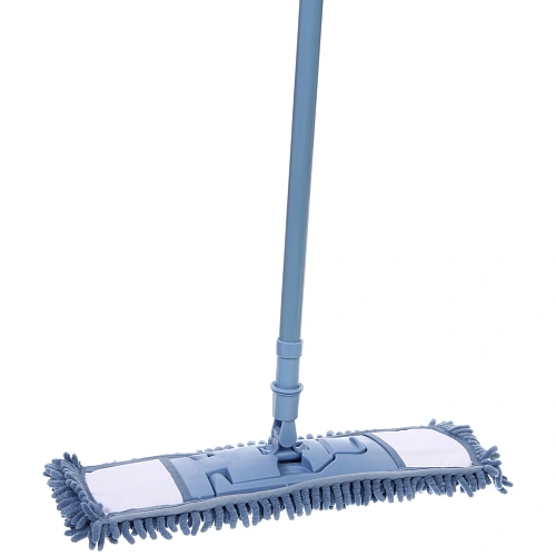 Швабра Селфи с насадкой из микрофибры синяя насадка букли 100гр_5