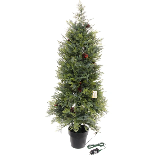 Ёлка светодиодная Лесная радость 120 см (460 веток) 140 ламп LED, цвет свечения-Теплый белый_4