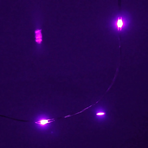 Гирлянда на батарейках 1,5 м 15 ламп LED, Фиолетовый_12