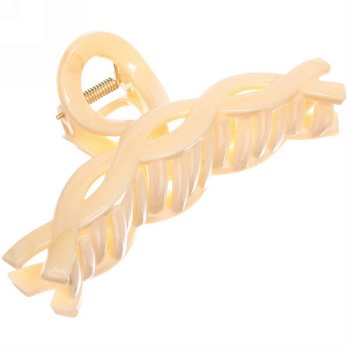 Заколка-краб для волос  на блистере Magic Gloss, косичка, микс 6 цветов, 11см (Кокетка)_8