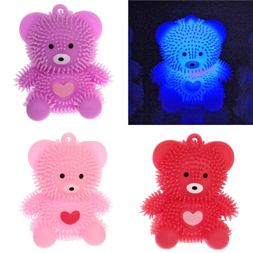 Игрушка "Медвежонок" 7 см, с подсветкой, микс