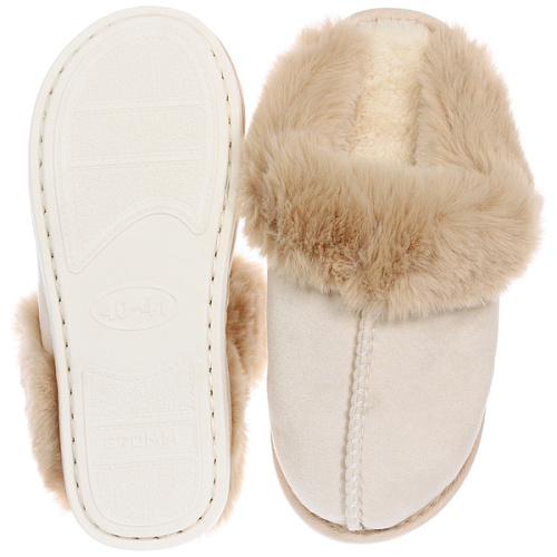 Тапочки женские домашние IRIS, цвет молочный, р-р 4041_8