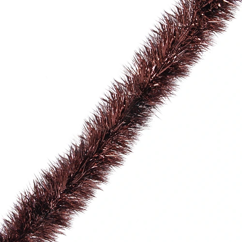 Мишура "Сияющая роскошь" 2 м 10,5 см, Шоколад