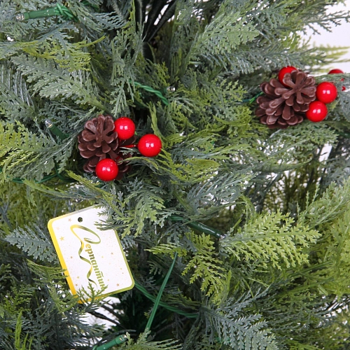 Ёлка светодиодная Лесная радость 150 см (616 веток), 180 ламп LED, цвет свечения-Теплый белый_9