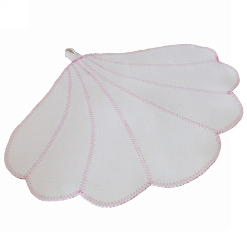 Коврик банный "Ракушка", цвет белый, без упаковки