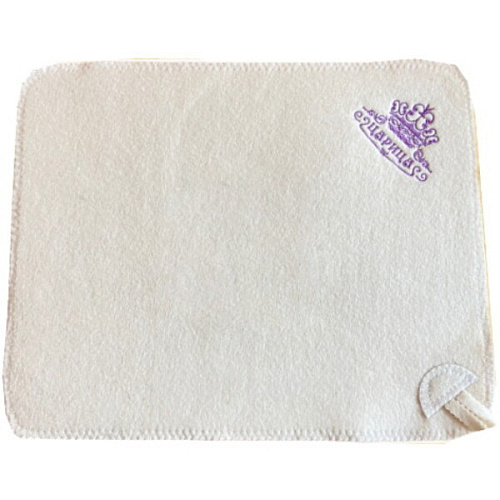 Коврик банный с вышивкой "Царица" новая, цвет белый, без упаковки