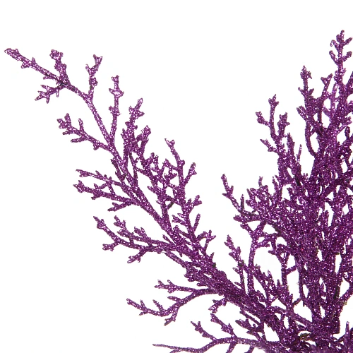 Ветка декоративная Зимний танец 27 см, Сиреневый_3