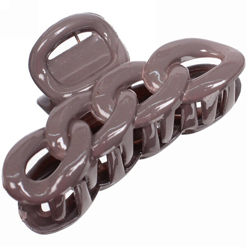 Заколка-краб для волос  на блистере Magic Gloss, кольца, микс 6 цветов, 6,5см (Кокетка)_16