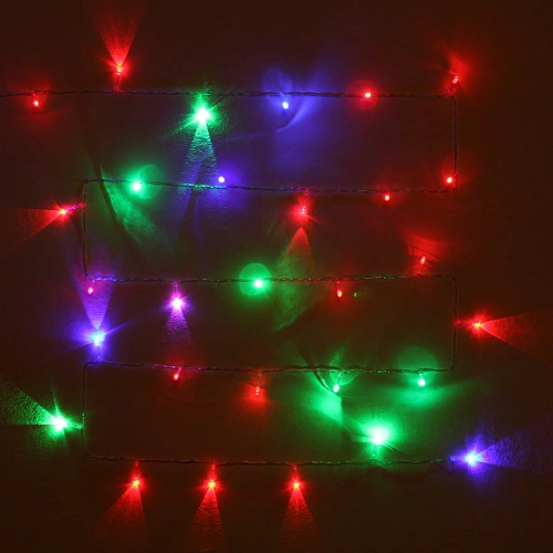 Гирлянда для дома с USB-зарядкой 5м 50 ламп LED, прозрачпровод, Мультицвет_43