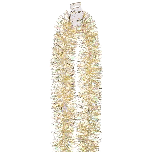 Мишура Искристая 2м d-9 см, Шампань_3