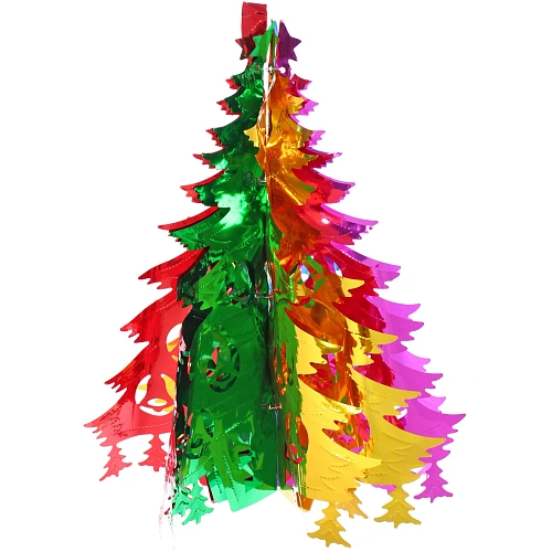 Украшение фольгированное Волшебная ёлочка d-40 см, Мультицвет_3
