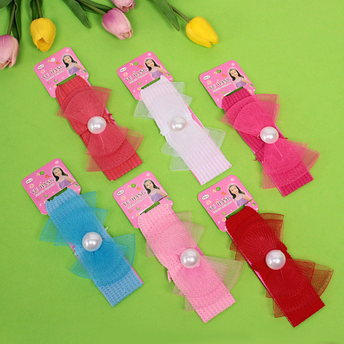 Повязка на голову детская на блистере Little Krasa - Лейла, 6 цветов, 3,517 см_3