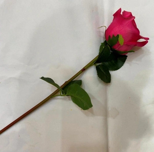 Цветок искусственный "Natur" 50см Роза фуксия