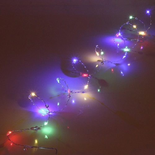 Гирлянда для дома Льдинка на батарейках 2,0 м 20 ламп LED, 3 реж, IP-20, Мультицвет_5