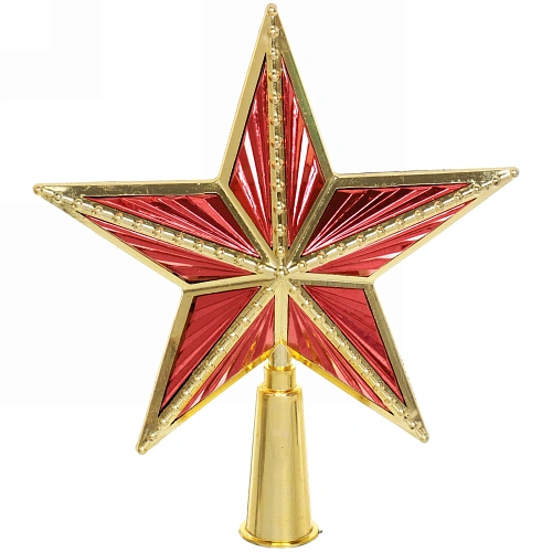 Звезда на ёлку Новогодний праздник 1518 см, Красный_6