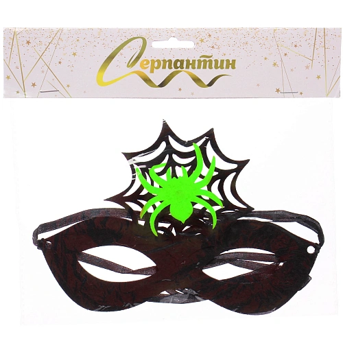 Маска карнавальная Helloween - Паутина, микс_8