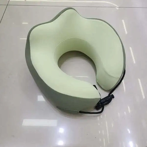 Подушка дорожная "TRIP - Dream", мемори-эффект, цвет зеленый