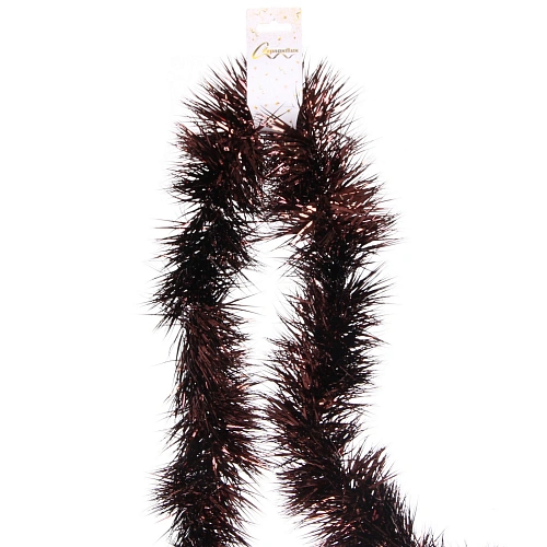 Мишура Сияющая роскошь 2 м 10,5 см, Шоколад_4