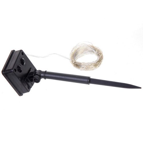 Гирлянда для улицы Росинка 10 м 100 ламп LED проволочнпров, 8 реж,IP-54, Белый (солнечная батарея)_6