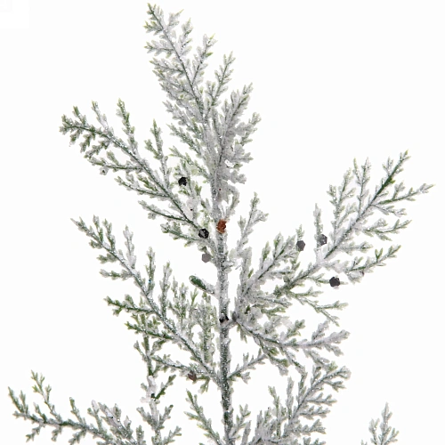 Ветка декоративная Блеск 25 см, Белый_4