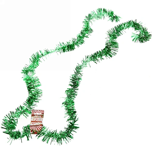 Мишура 2м 5см Классика зеленый_5