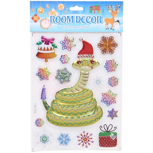 Набор наклеек Змейки 1525 см, микс_10