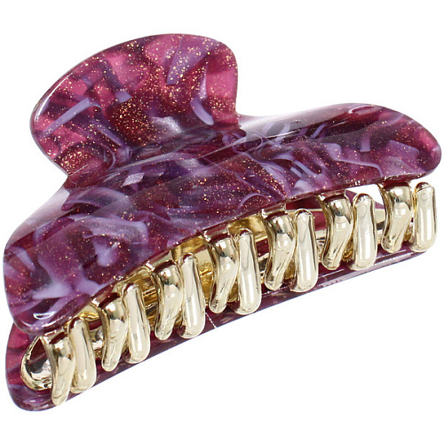 Заколка-краб для волос  ЭЙФОРИЯ, лана, микс 6 цветов, 7см (блистер Кокетка)_14