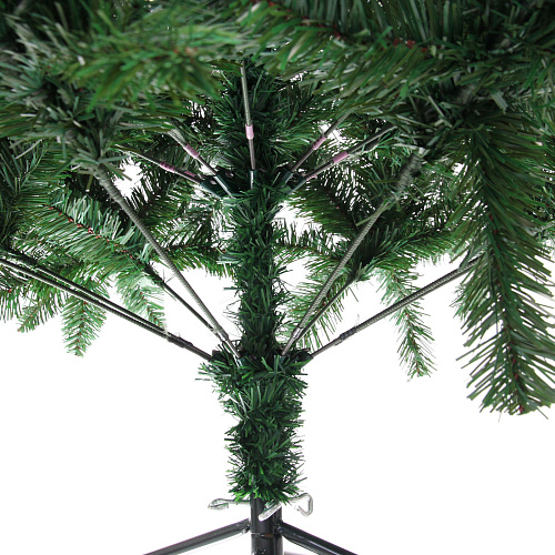 Ёлка Лесное утро 180 см, ПВХ с шишками и ягодами (688 веток)_6